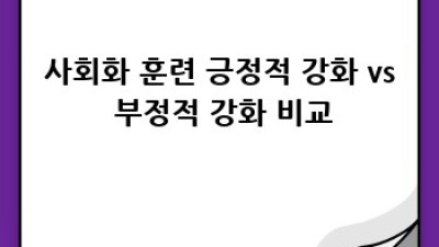우리 강아지, 사회성 훈련 완벽 가이드!