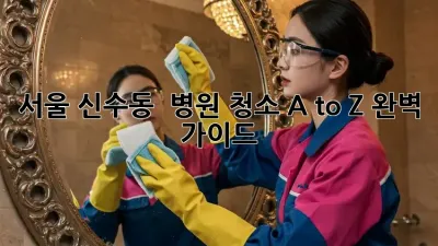 서울 신수동 🏥 병원 청소 A to Z 완벽 가이드 ✨